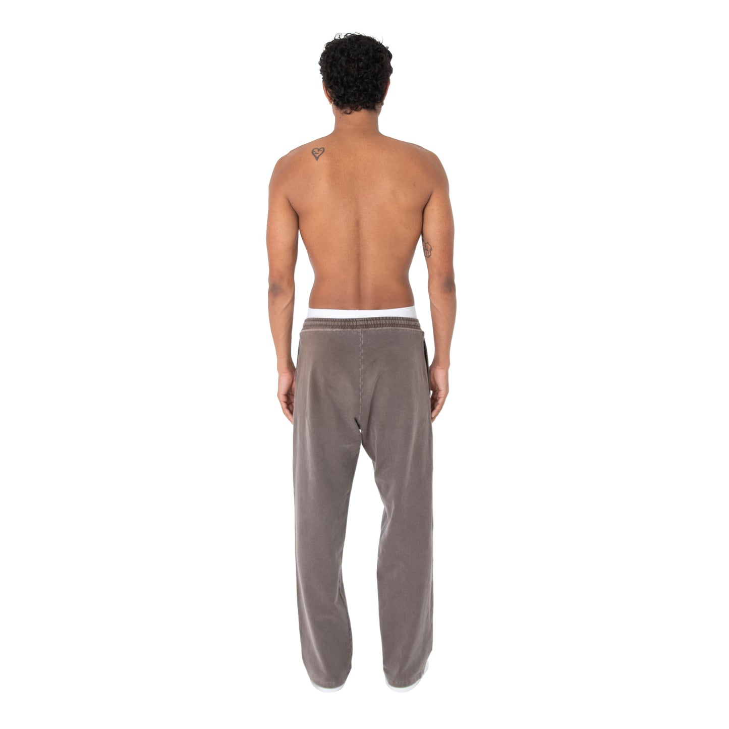 Lightweight Joggers Straight Leg Washed Brown