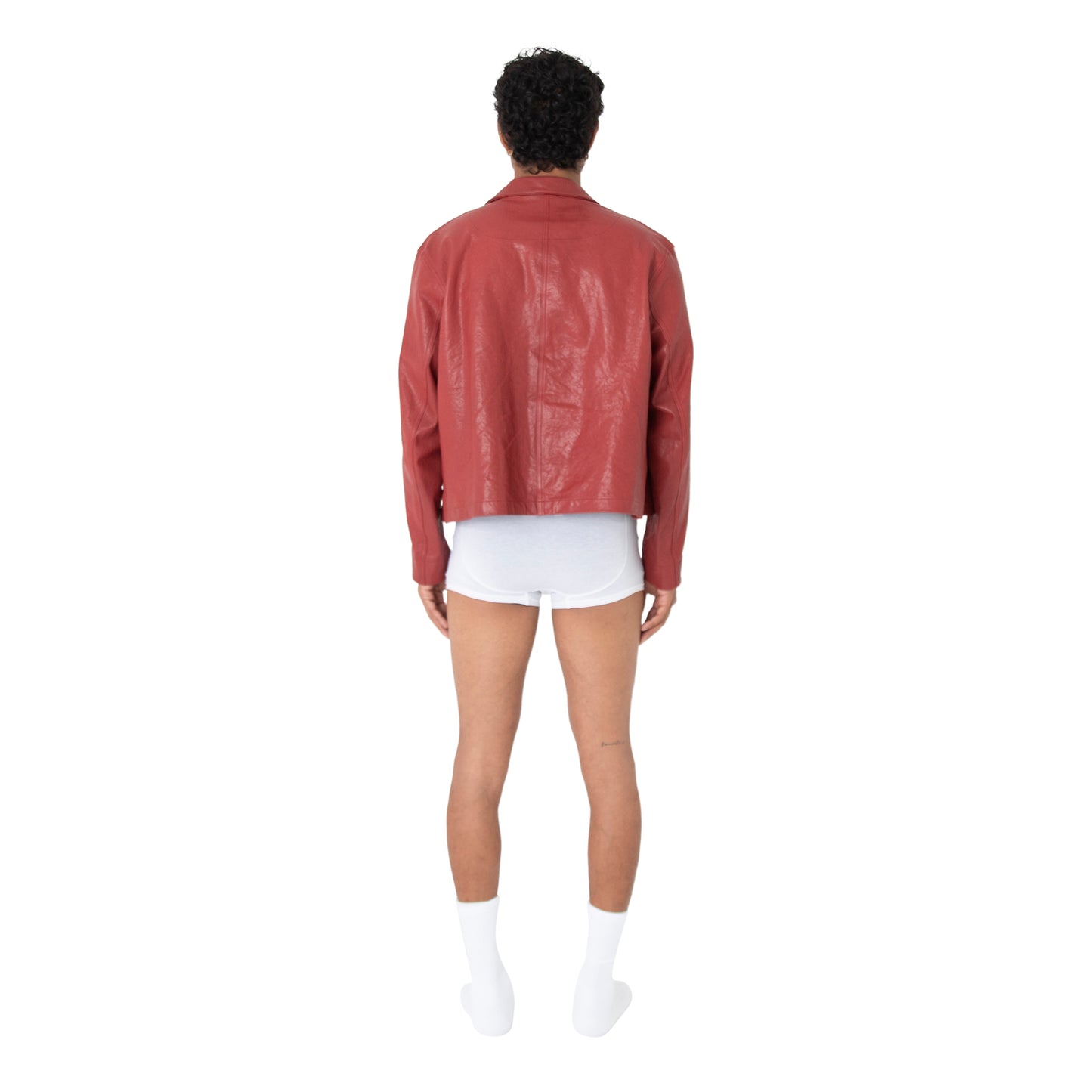 Leather Ally Jacket Wax Red