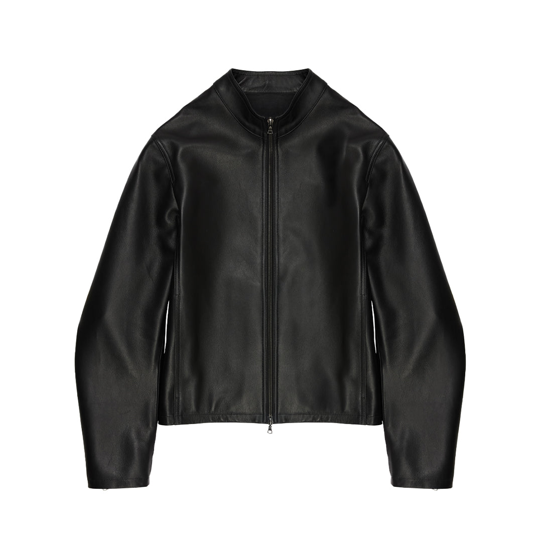 Leather Moto Jacket Black