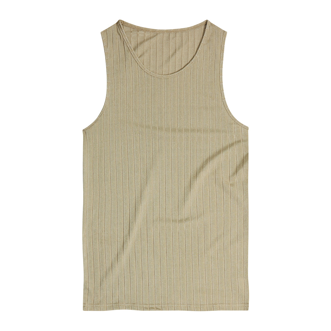 Ribbed Vest Pistachio Green