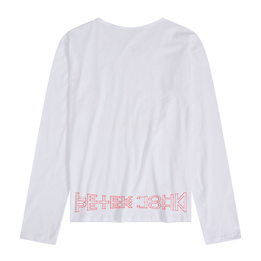 Cross T-Shirt Long Sleeve White