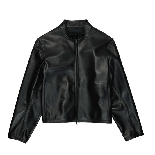 Leather Moto Jacket Black