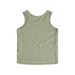 Cropped Ribbed Vest Olive