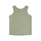 Cropped Ribbed Vest Olive