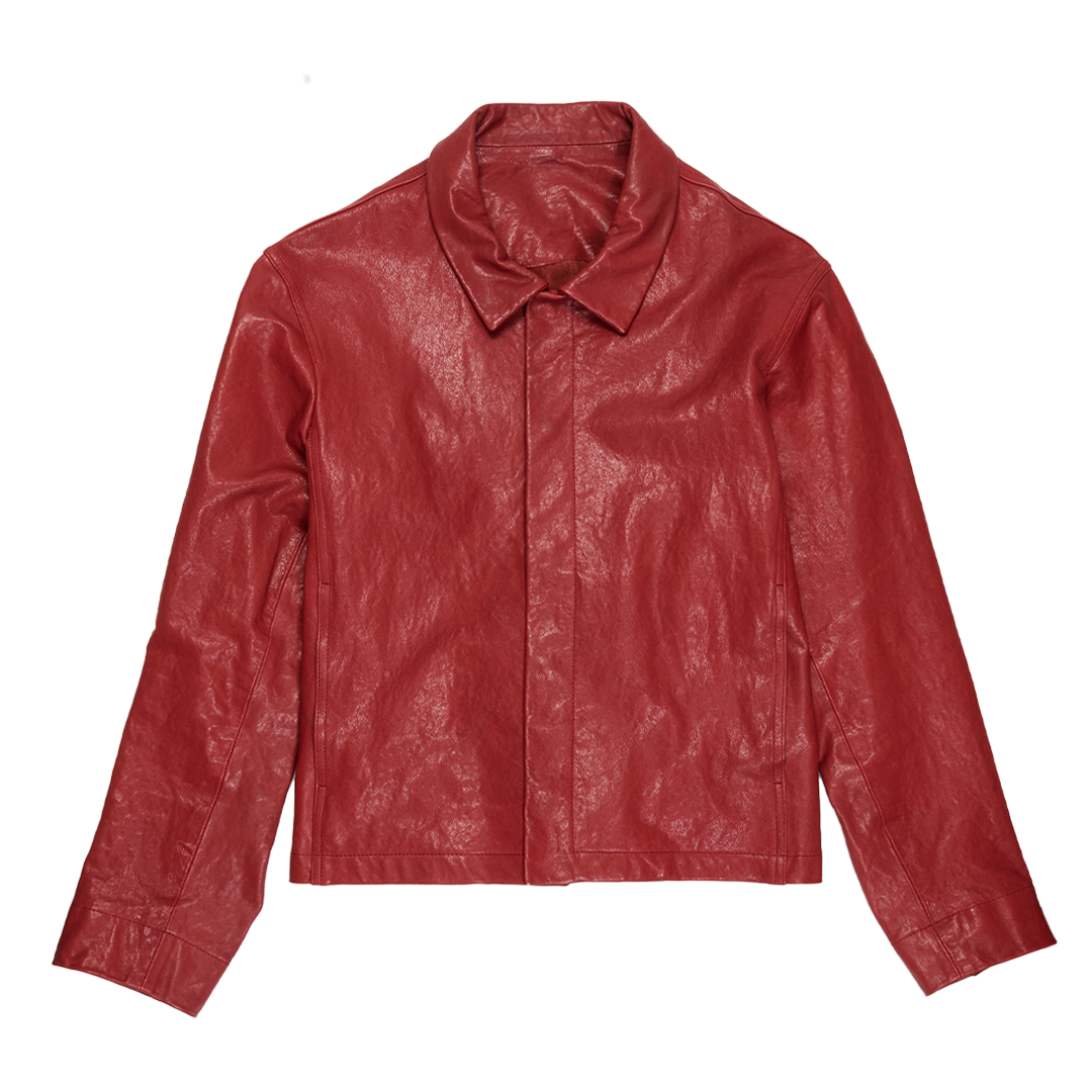 Leather Ally Jacket Wax Red